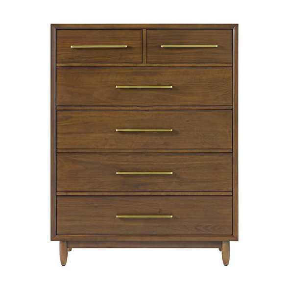 Marina Del Rey 6-drawer Tall Chest, Brown