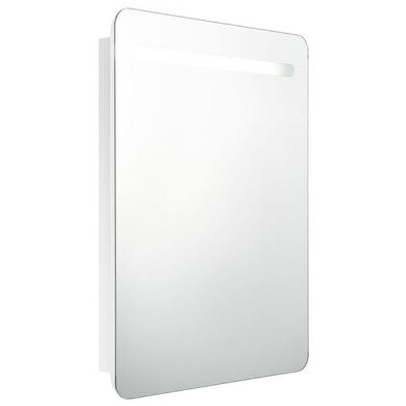 LED Bathroom Mirror Cabinet Shining White 60x11x80 cm
