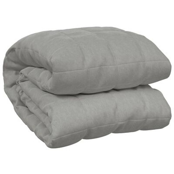 Weighted Blanket Grey 220x235 cm King 11 kg Fabric