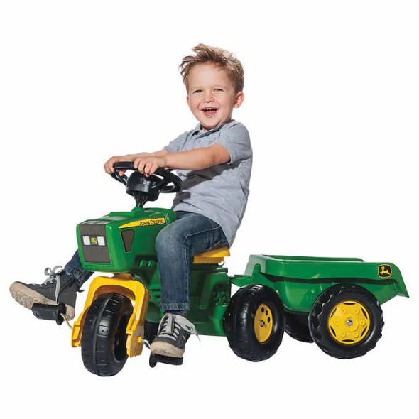 Kettler John Deere 3-wheel Tractor with Trailer