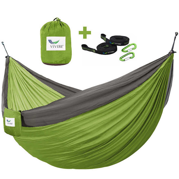 Vivere Double Parachute Hammock and Ultra-lite Tree Straps