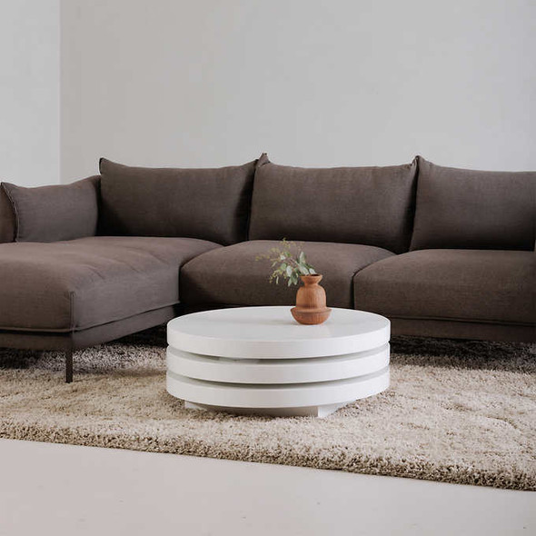 Torno White Coffee Table