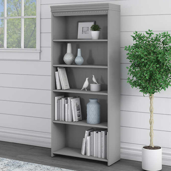 Bush Furniture Fairview Tall 5-Shelf Bookcase