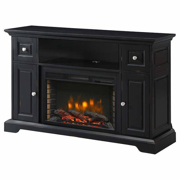 Muskoka Glenhaven 134.6 cm (53 in.) Media Electric Fireplace, Black
