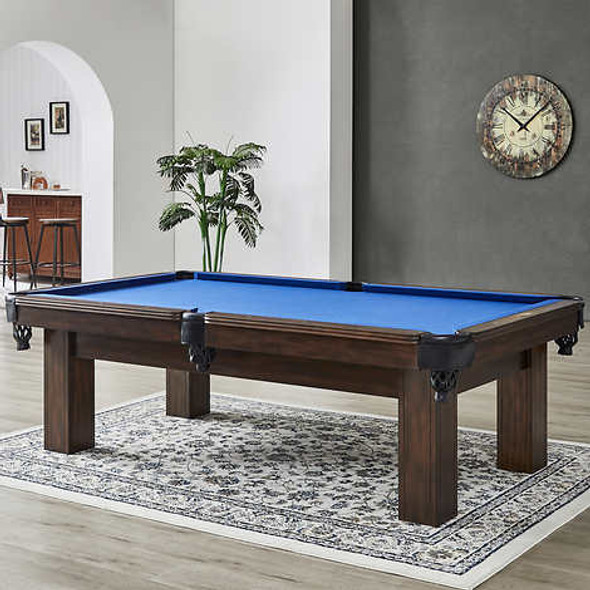 Beringer 8 ft. The Trident Exotic Solid Wood Slate Billiard Table