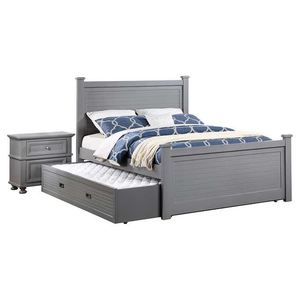 Aiden Double Trundle Bed with Nightstand