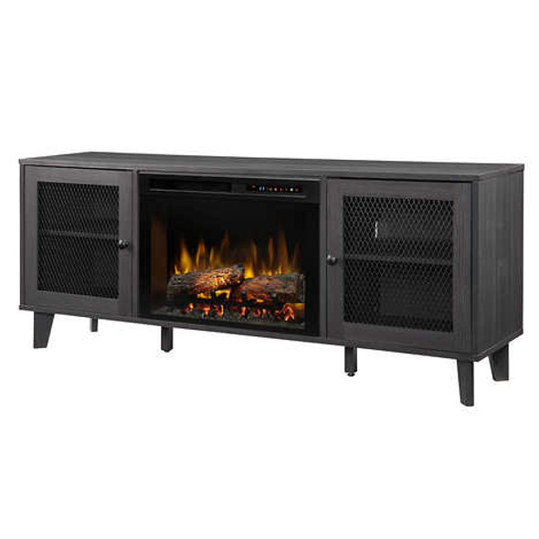 Dimplex Mason Media Console with 66 cm (26 in.) Electric Fireplace with Logs