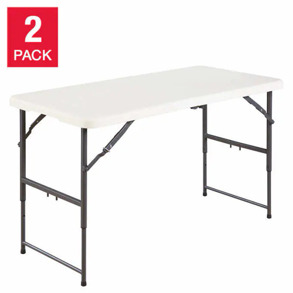 Star  Elite 121.9 cm (4 ft.) Centre-Fold Table, 2-pack
