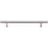 Stainless Hollow Bar Pull 6 5/16'' cc H4  in Brushed Stainless Steel
