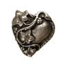 Hearts w/Ivy-Lg Knob