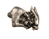 Bunny w/Bow-Rt Knob