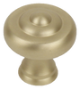 Glamour/Yukon 1-1/2 inch Satin Brass Cabinet Knob 18128-4 in Satin Brass