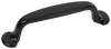 Glamour/Yukon 4 in. Matte Black Pull 18137-MB in Matte Black