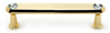 Swarovski Crystal 4'' Crystal Pull C214-4-GLD