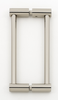 Contemporary I 6'' Back to Back Glass Door Pull G715-6-PN
