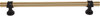 Dakota Bit Appliance Pull 18 Inch Honey Bronze and Flat Black M2789