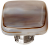 Cirrus White with Brown Knob with Polished Chrome Base K-305-PC