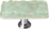 Glacier Spruce Green Long Knob with Polished Chrome Base LK-201-PC