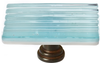 Texture Reed Light Aqua Long Knob with Base LK-801