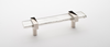 Adjustable 5.5'' Clear Pull with Polished Nickel Base P-1900-5.5-PN