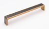 Fusion 8” Pull Gunmetal with Satin Brass P-2000-8-G-SB