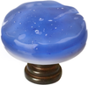 Glacier Sky Blue Round Knob with Base R-219