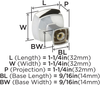 Stature 1-1/4'' Length Cabinet Knob BP11287