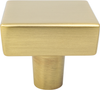 Brookridge Modern Brushed Gold Square Knob 2649-1MDB-P