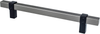 Rivet Rebel 160mm CC Slate Bar and Matte Black Posts Pull 5129-4SLT55-P