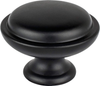 Traditional Advantage One Matte Black Rimmed Knob 9341-1055-P