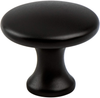 Contemporary Advantage Five Matte Black Narrow Round Knob 9431-1055-P