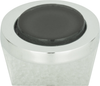Spa Black Round Knob 1 1/4'' Polished Chrome 229-BLK-CH