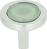 Spa Green Round Knob 1 1/4'' Polished Chrome 229-GR-CH
