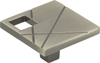 Modernist Left Square Knob 1 1/2'' Brushed Nickel 251L-BRN