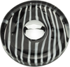 Dream Glass Zebra Glass Round Knob 1 1/2'' Polished Chrome 3224-CH