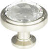 Crystal Legacy Round Knob 1 5/16'' Brushed Nickel 343-BRN