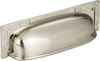 Campaign L-Bracket Cup Pull 3 3/4'' cc Brushed Nickel 382-BRN