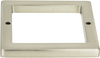 Tableau Square Base 2 1/2'' Brushed Nickel 394-BN