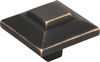 Trocadero Large Square Knob 1 1/2'' Venetian Bronze 4002-VB
