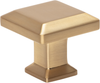 Sweetbriar Lane Square Knob 1 1/4'' Warm Brass A660-WB