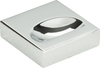 Thin Square Knob 1 1/4'' Polished Chrome A833-CH