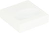 Thin Square Knob 1 1/4'' High White Gloss A833-WG