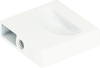 Thin Square Knob 1 1/4'' High White Gloss A833-WG