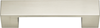 Wide Square Pull 3 3/4'' cc Brushed Nickel A918-BN