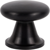 Stainless Burbank Knob 1 1/8'' Matte Black A969-BL