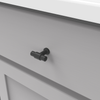 Piper Collection T-Knob 1-5/8'' X 5/8'' Matte Black Finish H077850MB