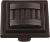 Sydney Collection Knob 1-5/16'' Square Vintage Bronze Finish HH74670-VB