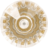 Crystal Palace Collection Knob 1-1/4'' Diameter Crysacrylic with Brushed Golden Brass Finish HH74689-CABGB
