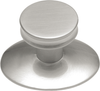 Metropolis Collection Knob with Backplate 1'' Diameter Satin Nickel Finish K65-SN