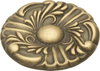 Cavalier Collection Knob 1-1/2'' Diameter Antique Brass Finish P119-AB